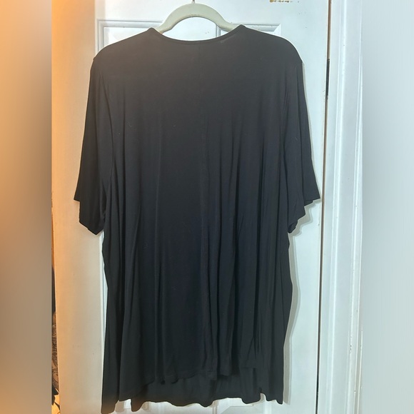 Black Lane Bryant 22/24 Tie Front Knit Top - Picture 5 of 6